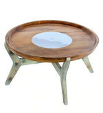 Load image into Gallery viewer, Detec™ Coffee Table - Brown &amp; Distress Green Finish
