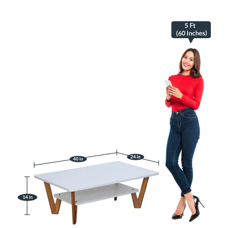 डिटेक™ कॉफी टेबल - सफेद रंग