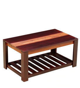 Detec™ Solid Wood Coffee Table - Dual Tone Finish