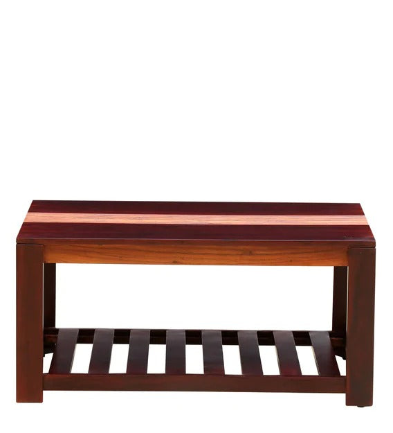 Detec™ Solid Wood Coffee Table - Dual Tone Finish