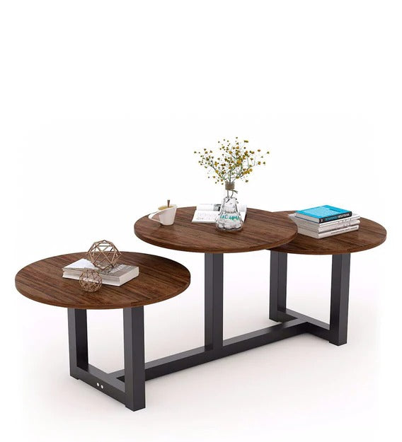 Detec™ कॉफ़ी टेबल - भूरा और काला रंग