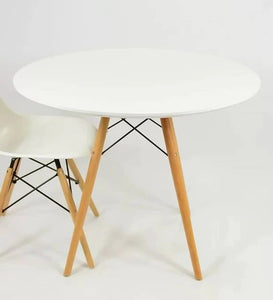 डिटेक™ गोल कॉफी टेबल - सफेद रंग