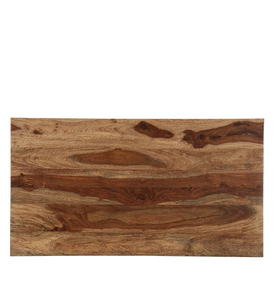 Detec™ Solid Wood Coffee Table - Rustic Teak Finish