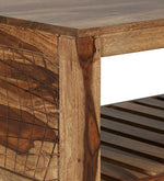 गैलरी व्यूवर में इमेज लोड करें, Detec™ Solid Wood Coffee Table - Rustic Teak Finish
