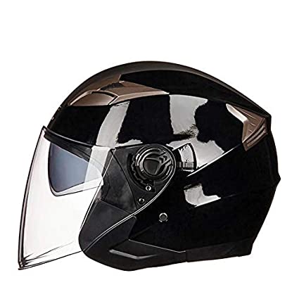 Detec™  Ride Black  Open Face Helmet 