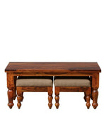 Load image into Gallery viewer, Detec™ Solid Wood Nesting Coffee Table Set - Honey Oak Finish

