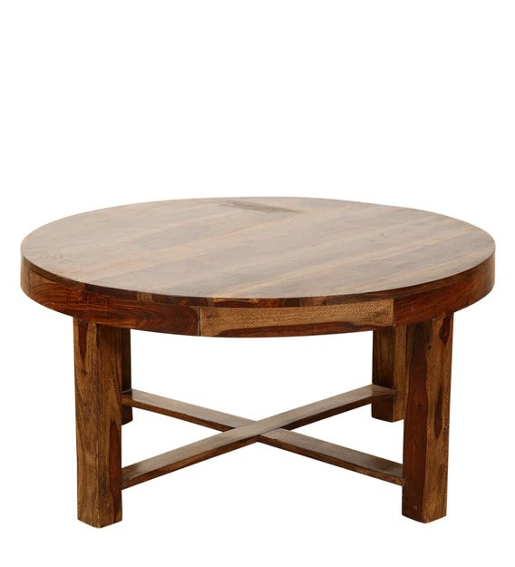 Detec™ Coffee Table With Stools - Honey Finish