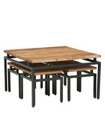 Load image into Gallery viewer, Detec™ Solid Wood Nesting Coffee Table Set - Natural Acacia Finish
