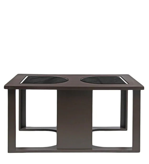 Detec™ Coffee Table with 2 Cushioned Stools - Ochre Colour