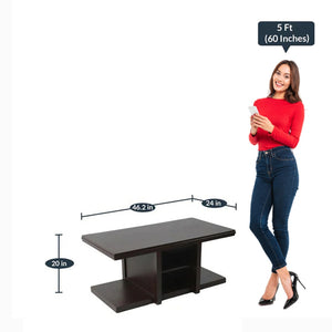 Detec™ Coffee Table with 2 Cushioned Stools - Indigo Colour