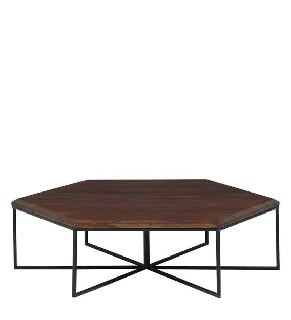 Detec™ Coffee Table Set with 6 Stools - Provincial Teak Finish