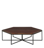 Load image into Gallery viewer, Detec™ Coffee Table Set with 6 Stools - Provincial Teak Finish
