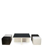 Load image into Gallery viewer, Detec™ Nesting Coffee Table Set - Black/White Finish
