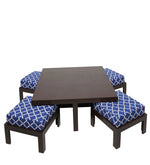 Load image into Gallery viewer, Detec™ Coffee Table with 4 Stools - Indigo Color
