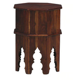 Load image into Gallery viewer, Detec™ Solid Wood End Table - Honey Oak Finish
