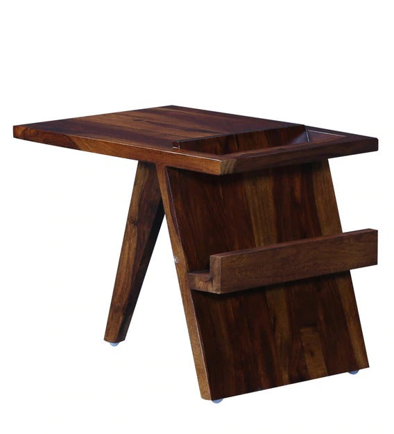 Detec™  Solid Wood End Table - Provincial Teak Finish