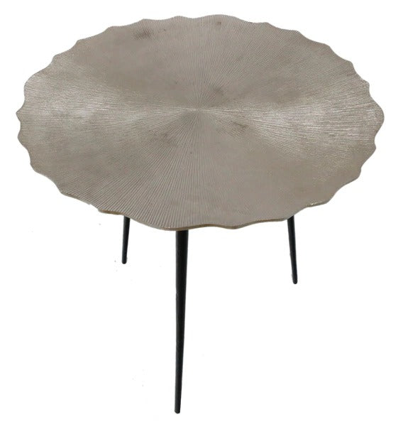 Detec™ नेस्टिंग टेबल (2 का सेट) - पीतल का प्राचीन, निकल और काला रंग 