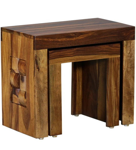 Detec™ Solid Wood Nest of Tables - Provincial Teak Finish