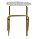 Load image into Gallery viewer, Detec™ End Table - Gold &amp; Blue Finish
