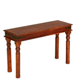 गैलरी व्यूवर में इमेज लोड करें, Detec™ Solid Wood Console Table - Honey Oak Finish
