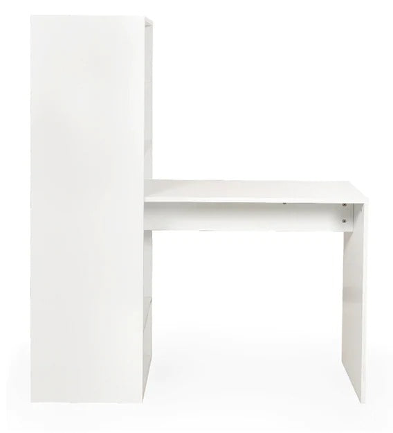 Detec™ कॉर्नर स्टडी टेबल - फ्रॉस्टी सफेद रंग