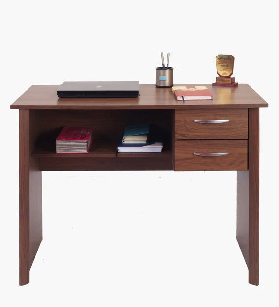 Detec™ Office cum Study Desk - Columbia Walnut Color