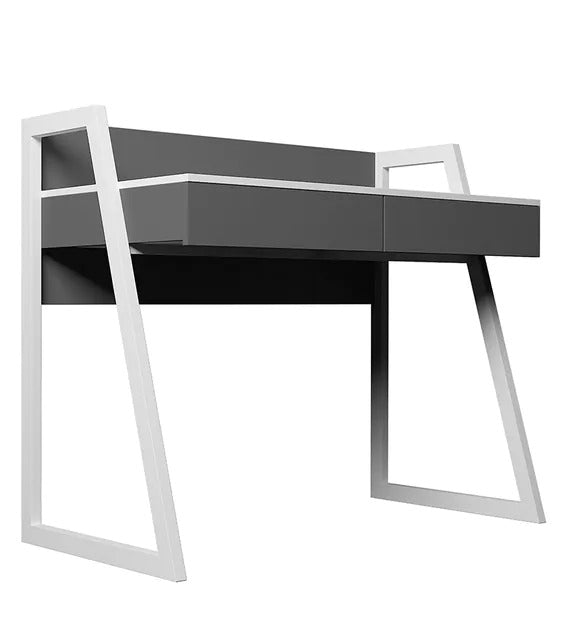 Detec™ Study Table - White & Grey Color
