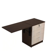 Load image into Gallery viewer, Detec™  Foldable Table Top cum Study Table with Drawer Storage - African Oak Finish
