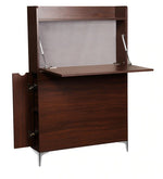 Load image into Gallery viewer, Detec™ Wall Mounted Study Table - Walnut Finish
