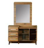Load image into Gallery viewer, Detec™ Dressing Table with Stool - Columbia Walnut Finish
