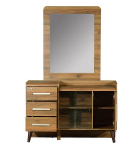 Detec™ Dressing Table with Stool - Columbia Walnut Finish