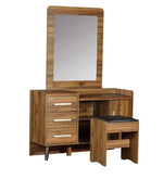 Load image into Gallery viewer, Detec™ Dressing Table with Stool - Columbia Walnut Finish
