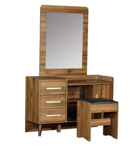 Detec™ Dressing Table with Stool - Columbia Walnut Finish