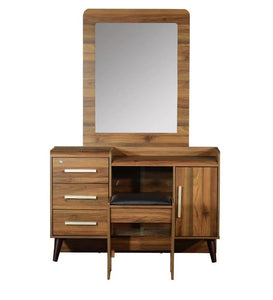 Detec™ Dressing Table with Stool - Columbia Walnut Finish