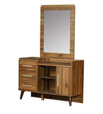 Load image into Gallery viewer, Detec™ Dressing Table with Stool - Columbia Walnut Finish
