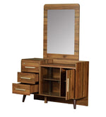 Load image into Gallery viewer, Detec™ Dressing Table with Stool - Columbia Walnut Finish
