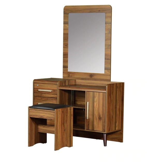 Detec™ Dressing Table with Stool - Columbia Walnut Finish