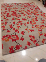 Load image into Gallery viewer, Detec™ Cherry Blossom Pattern Rug - Red
