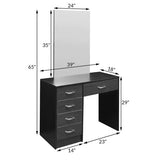 Load image into Gallery viewer, Detec™ Dressing Table with Stool - Brown Color
