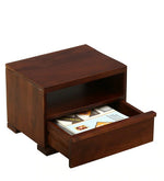 Load image into Gallery viewer, Detec™ Solid Wood Bedside Table In Honey Oak Finish
