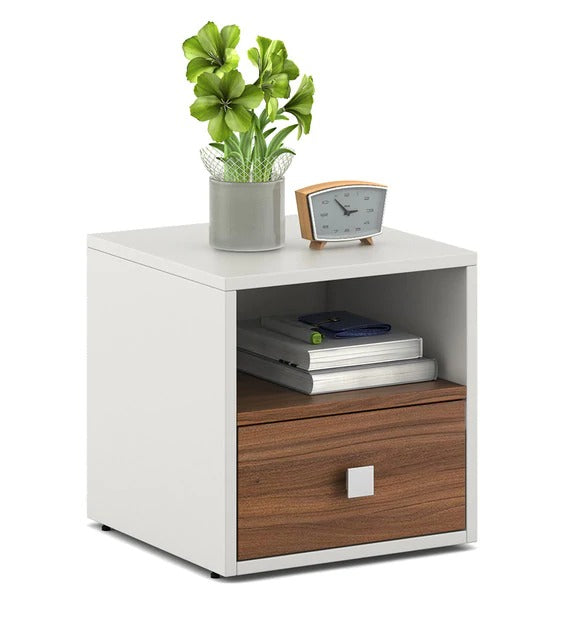 Detec™ Bed Side Table - Frosty White Color