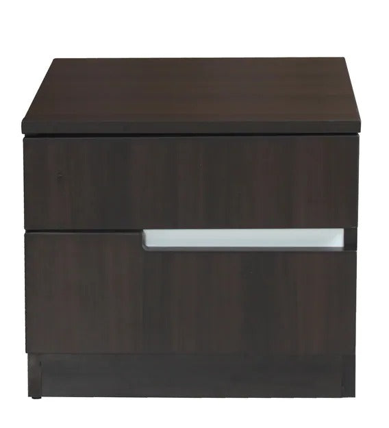  Detec™ Side Table - Dark Walnut and Frosty White Color