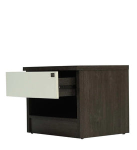 Detec™ Nightstand With Drawer - Charcoal & Belevedere Oak Finish