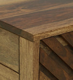 गैलरी व्यूवर में इमेज लोड करें, Detec™  Solid Wood Single Drawer Bed Side Table - Rustic Teak Finish
