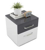 Load image into Gallery viewer, Detec™ Bedside Table - Frosty White Color
