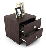 Load image into Gallery viewer, Detec™ Bedside Table - Choco Walnut Finish
