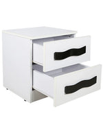 Load image into Gallery viewer, Detec™ Bedside Table - Black &amp; White Finish
