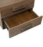 Load image into Gallery viewer, Detec™ Bed Side table with 2 Drawer - Wenge Finish
