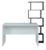 Load image into Gallery viewer, Detec™ Study Table with Shelf - White and Dark Oak finish
