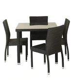 Load image into Gallery viewer, Detec™ 4 Seater Dining Set - Dark Brown Color
